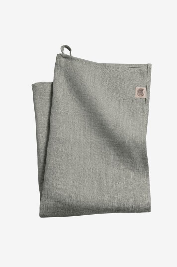 Lovely Linen Håndkle Classic i manglet lin Grå Lovely Linen Håndkle Classic i manglet lin Grå