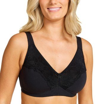 Damella BH Felice Soft Bra Svart bomull A 90 Dame