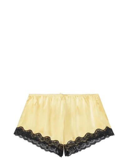 ROTATE Birger Christensen Shorts W. Lace   Yellow   M
