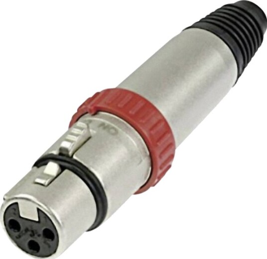Neutrik Xlr-Kontakt Hunn, Rett, Poltall: 3, Sølv Nc3fxs, 1 Stk. (Nc3fxs) Neutrik Xlr-Kontakt Hunn, Rett, Poltall: 3, Sølv Nc3fxs, 1 Stk. (Nc3fxs)