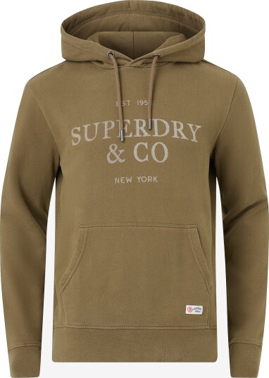 Superdry Hettegenser 1954 Company Relaxed Hood Nc Brun