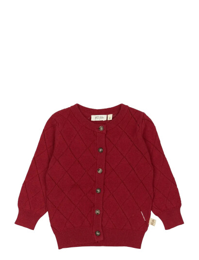Petit Piao Ppdanna Cardigan Knit Red 68