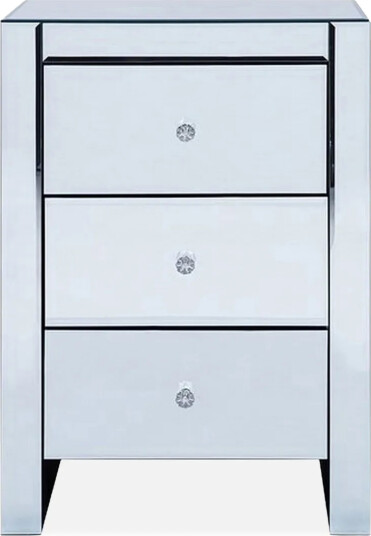 Lorris Nattbord 45 cm - Sølv