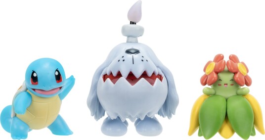 Pokemon Battle figure 3-pack Squirtle Greavard and Bello