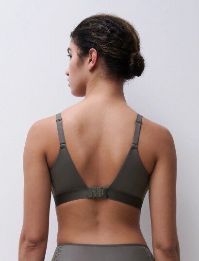 CHANTELLE Norah Wirefree Support Bra Khaki green 75 G
