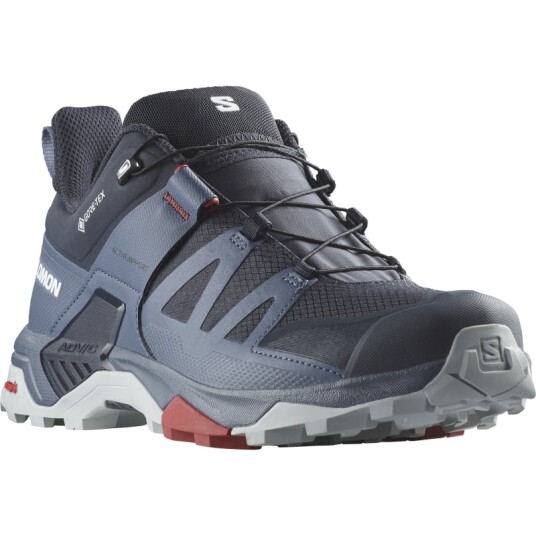 Salomon Men's X Ultra 4 GORE-TEX 47 1/3 Carbon/Bering Sea/Pearl Blue