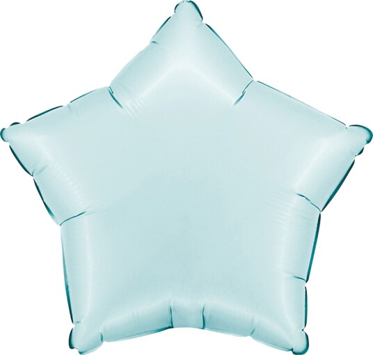 Ballongkungen Folieballong Stjerne Satin Pastel Blå 192000SPB
