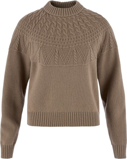 Fjällräven Women"s Övik Solid Jacquard Knit Suede Brown, XS