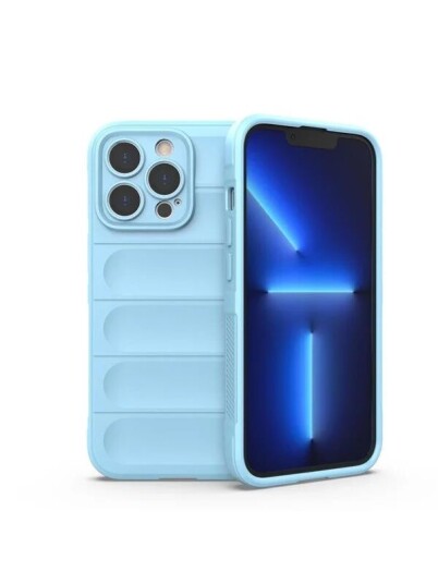 Hurtel Magic Shield Case iPhone 13 Pro Flexible Armored Cover Light Blue