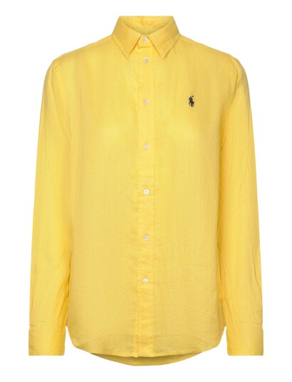Polo Ralph Lauren 17/1 Pd Linen Lsl Bfs Yellow XS