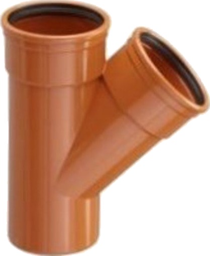 Kaczmarek 250 X 250 Mm 45 Gr. Pvc-Kloakgrenrør Kaczmarek 250 X 250 Mm 45 Gr. Pvc-Kloakgrenrør