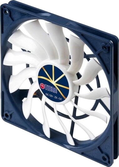 Titan Tfd-12025H12zp/Ke Rb Vifte 12cm 210 Rpm 2100 Rpm Sort Hvit Titan Tfd-12025H12zp/Ke Rb Vifte 12cm 210 Rpm 2100 Rpm Sort Hvit