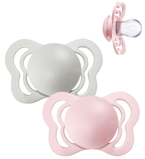 Bibs Supreme Smokk 2Pk Silicone Haze & Blossom Str.2