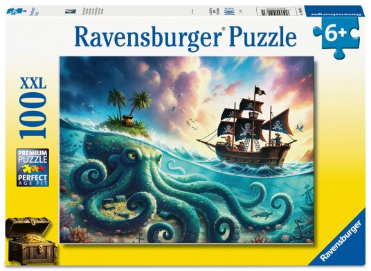 Ravensburger Puslespill 100 Pirateskatt