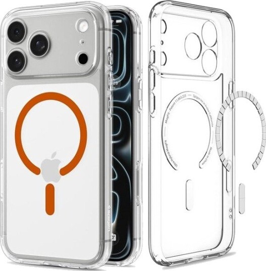 Spigen Ultra Hybrid MagSafe - clear orange - iPhone 18 Pro/17 Pro