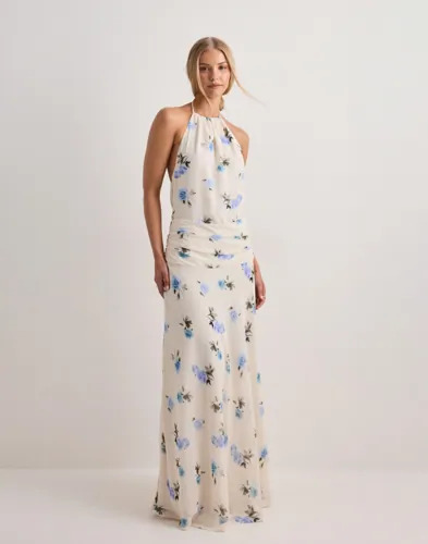 Neo Noir   Hvit   Gabina Faded Flower Dress