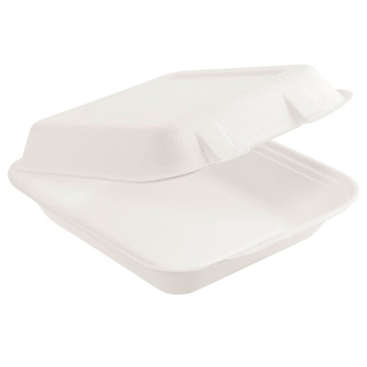 WIMEX Take away-boks natur; 100cl 22.2x20x6.7 cm LxBxH; Hvit; 50 Stykk / Forpakning