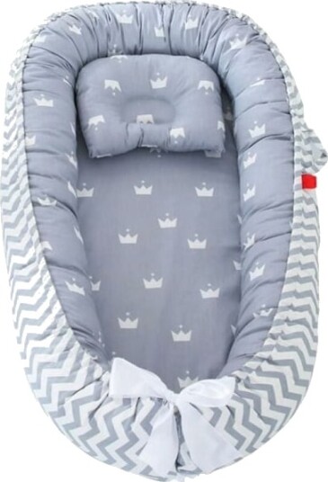 Nyfødt Lounger Pod Baby Lounger Pod Bomulls Pustende Avtakbar Sovende Vugge Bærbar Nyfødt Pute Seng Med Pute Style6 Baby Lounger Cr