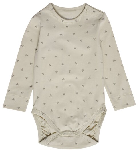 Hummel Body I/e HmlMini Bee Silver Birch Hummel 1½ år 86 Langermet Body Beige Hummel Body I/e HmlMini Bee Silver Birch Hummel 1½ år 86 Langermet Body Beige