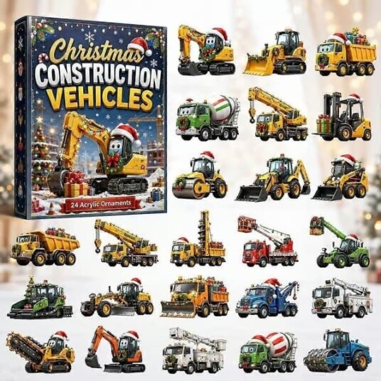 24 dagers adventskalender med overraskelsesleker i form av minitog julegave til barn