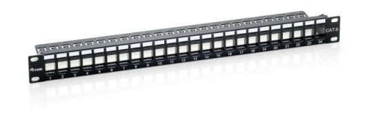 Equip 769224 Cat6 Sort Rackmontering 1U 44 Mm 483 Mm Equip 769224 Cat6 Sort Rackmontering 1U 44 Mm 483 Mm