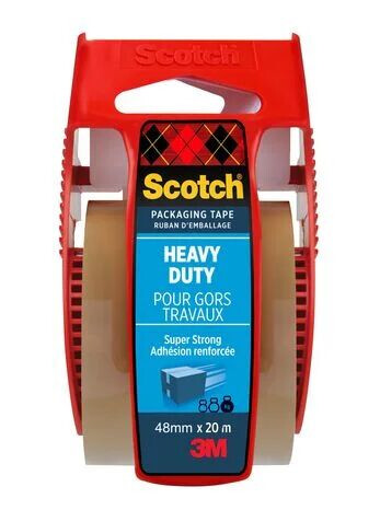Scotch Emballasjetape Scotch 48mmx20m med disp. brun