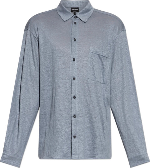 Giorgio Armani Herre Skjorter Blå XL,