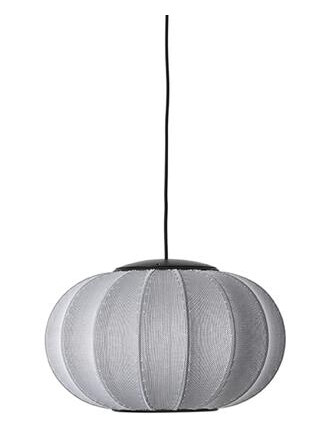 Made By Hand Knit-Wit Oval Taklampe Ø45 Sølv LED