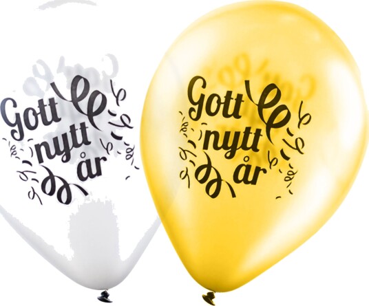 Ballongkungen Ballonger Godt Nytt År! 100-pakning 12505