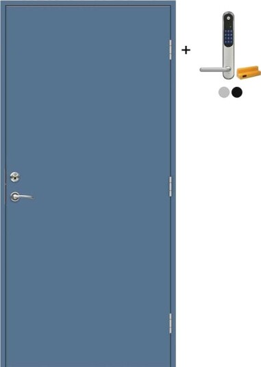 Ytterdør Swedoor Advance-Line Nordic Stockholm med Yale Doorman Classic Home
