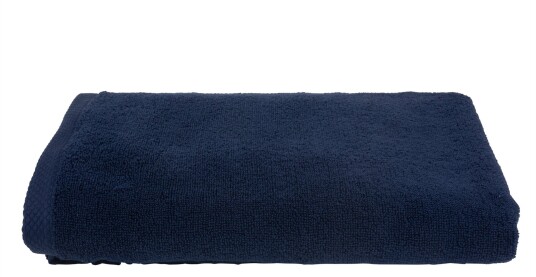 Tempur badehåndkle - 70x140 cm - Mørkeblå - 100 % bomull - frottéhåndkle fra