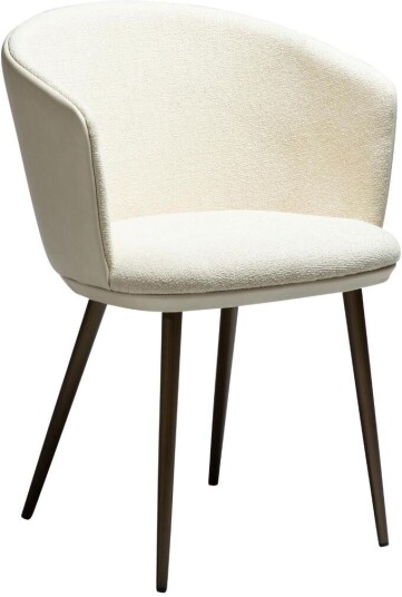 Hey Dan Form spisestuestoler med armlene bouclé offwhite.