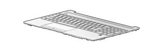 HP TOP COVER NSV FPR W KB HE