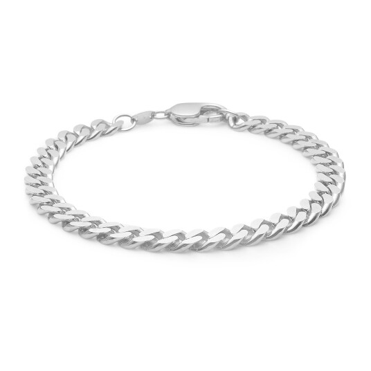 IX Studios Chunky Curb Armbånd Sølv DMV0318RH-21 cm - Unisex - 925 sterling silver IX Studios Chunky Curb Armbånd Sølv DMV0318RH-21 cm - Unisex - 925 sterling silver