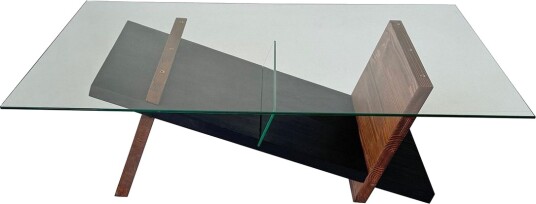 Gweneth Sofabord 105 cm - Svart/Brun
