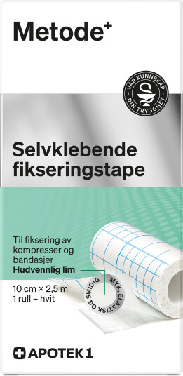 Metode selvklebende fikseringstape 10 cm x 2,5 m 1 stk