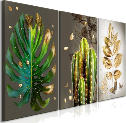 Bilde Covered In Gold 3 Parts 120x60 Artgeist sp. z o. o.