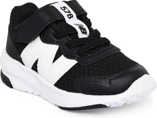 New Balance New Balance 578 Kids Bungee Lace With Top Strap Black 26