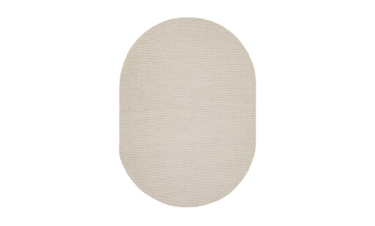 Soffadirekt DIANA Ullteppe Oval 200x300 Hvit