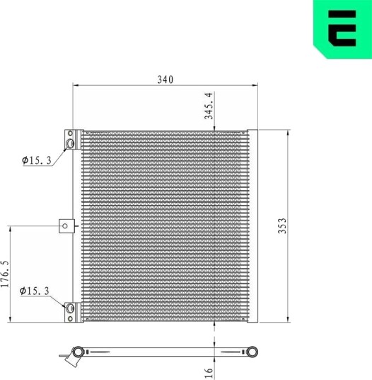 ERA 667370 Kondensator, klimaanlegg ERA 667370 Kondensator, klimaanlegg