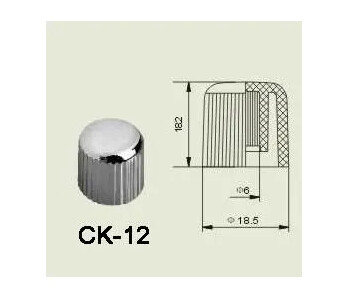 Wilkinson CK-12 el-gitar Control knob chrome