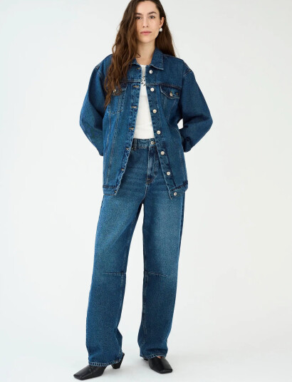 IVY Copenhagen Ivy-Janice Slung Jeans Wash Waterfo - Navy - 28 x 32