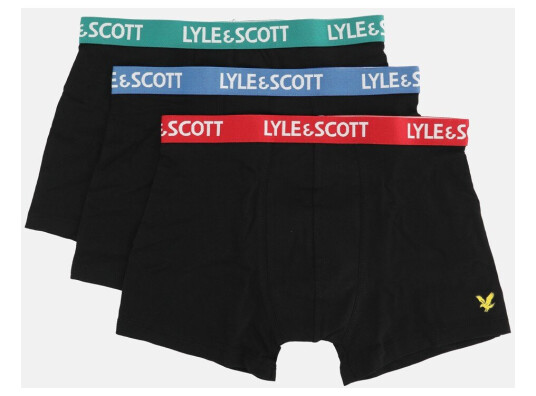 Lyle&Scott Markus Black Multi Waistbands 10 12 Underklær