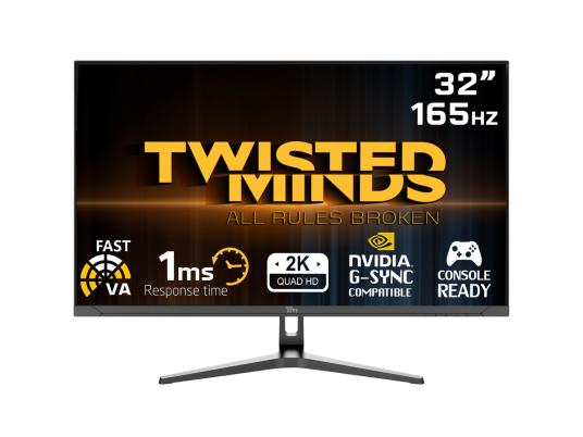 Twisted Minds 32" FHD Gaming Monitor med 180Hz og 1ms VA Panel Twisted Minds 32" FHD Gaming Monitor med 180Hz og 1ms VA Panel