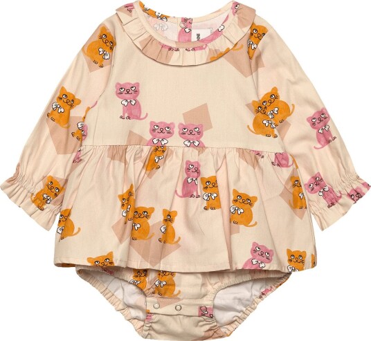 Mini Rodini Kittens Aop Ls Body MULTI 56/62