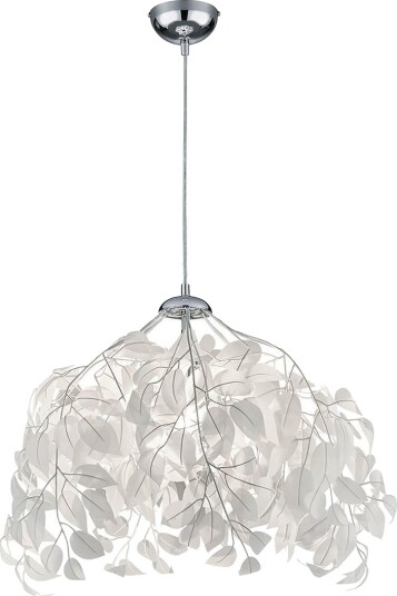 Leavy Pendellampe 38 cm 1xE27 hvit - TRIO Leavy Pendellampe 38 cm 1xE27 hvit - TRIO