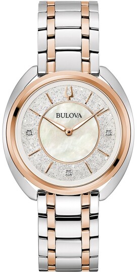 Bulova Dameklokke 98P219 Classic Sølvfarget/Stål Ø35 mm Bulova Dameklokke 98P219 Classic Sølvfarget/Stål Ø35 mm