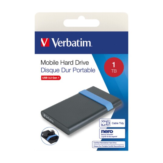RENOVERT VERBATIM MOBILE HARD DRIVE 1 TB EKSTERN HARDDISK