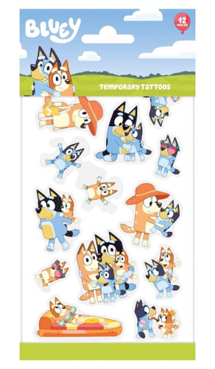 Midlertidig Tatoveringssett - Bluey Midlertidig Tatoveringssett - Bluey