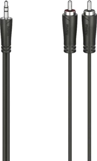 Hama 00205112 3.5Mm Hankjønn 2 X Rca Hankjønn 5 M Svart